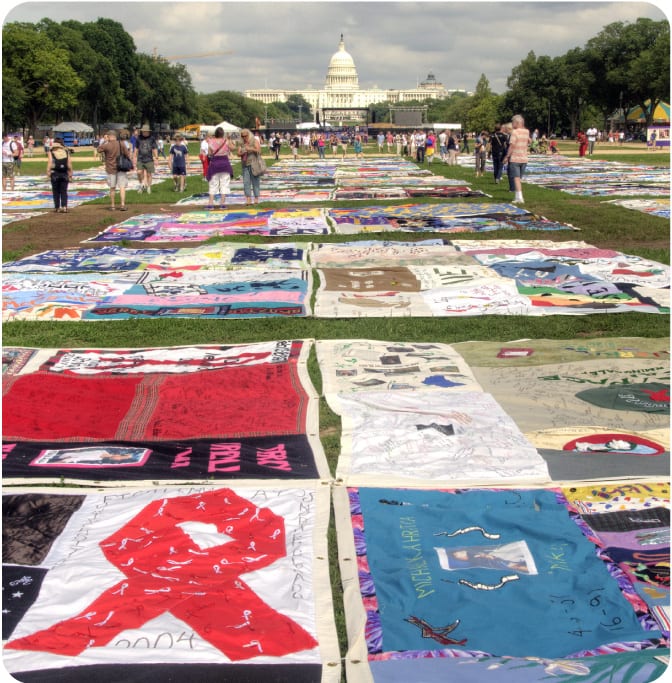 AIDS Memorial Quilt panels